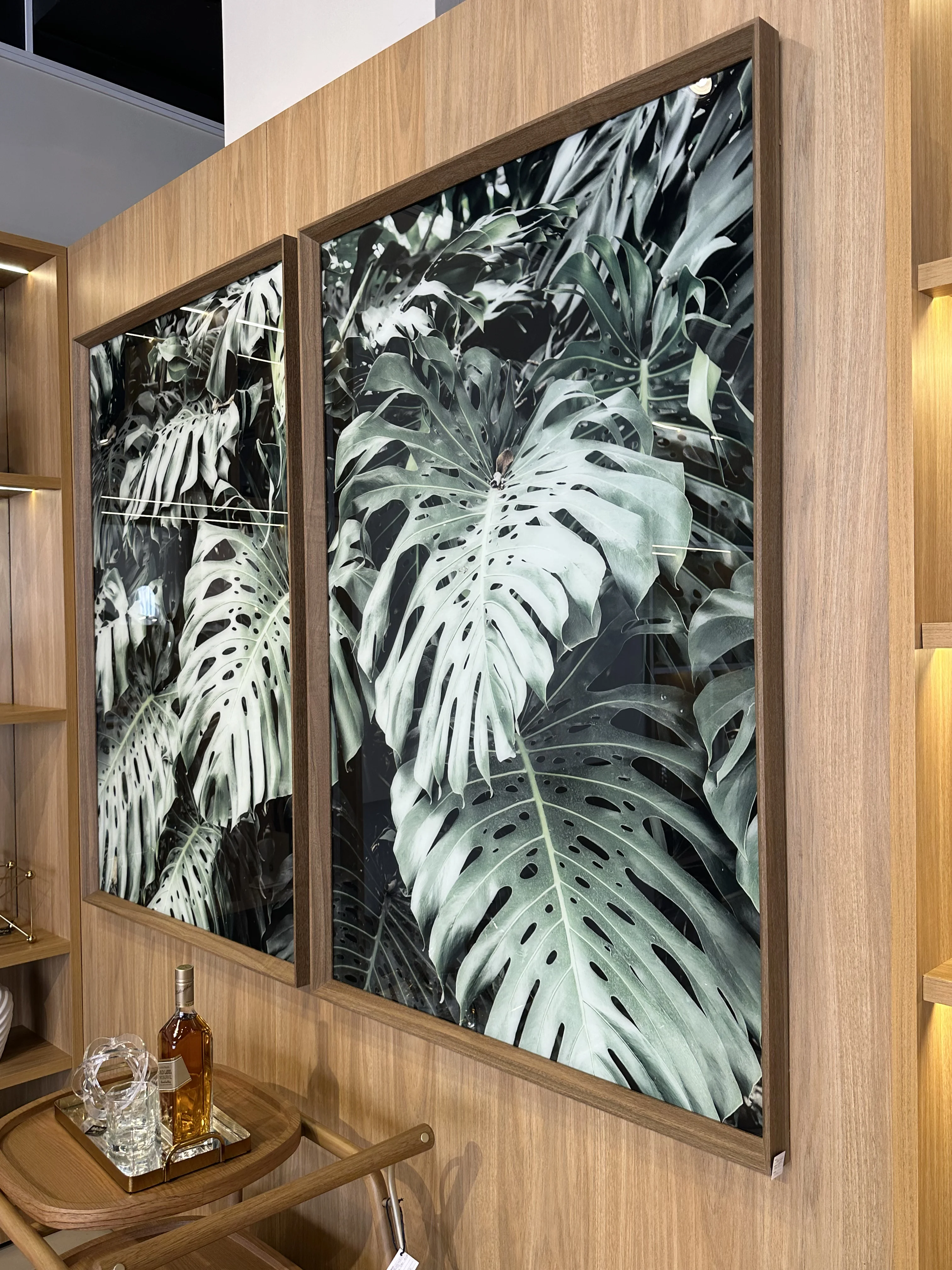 Cuadro con imagen impresa en vidrio con borde de madera - Vista 4