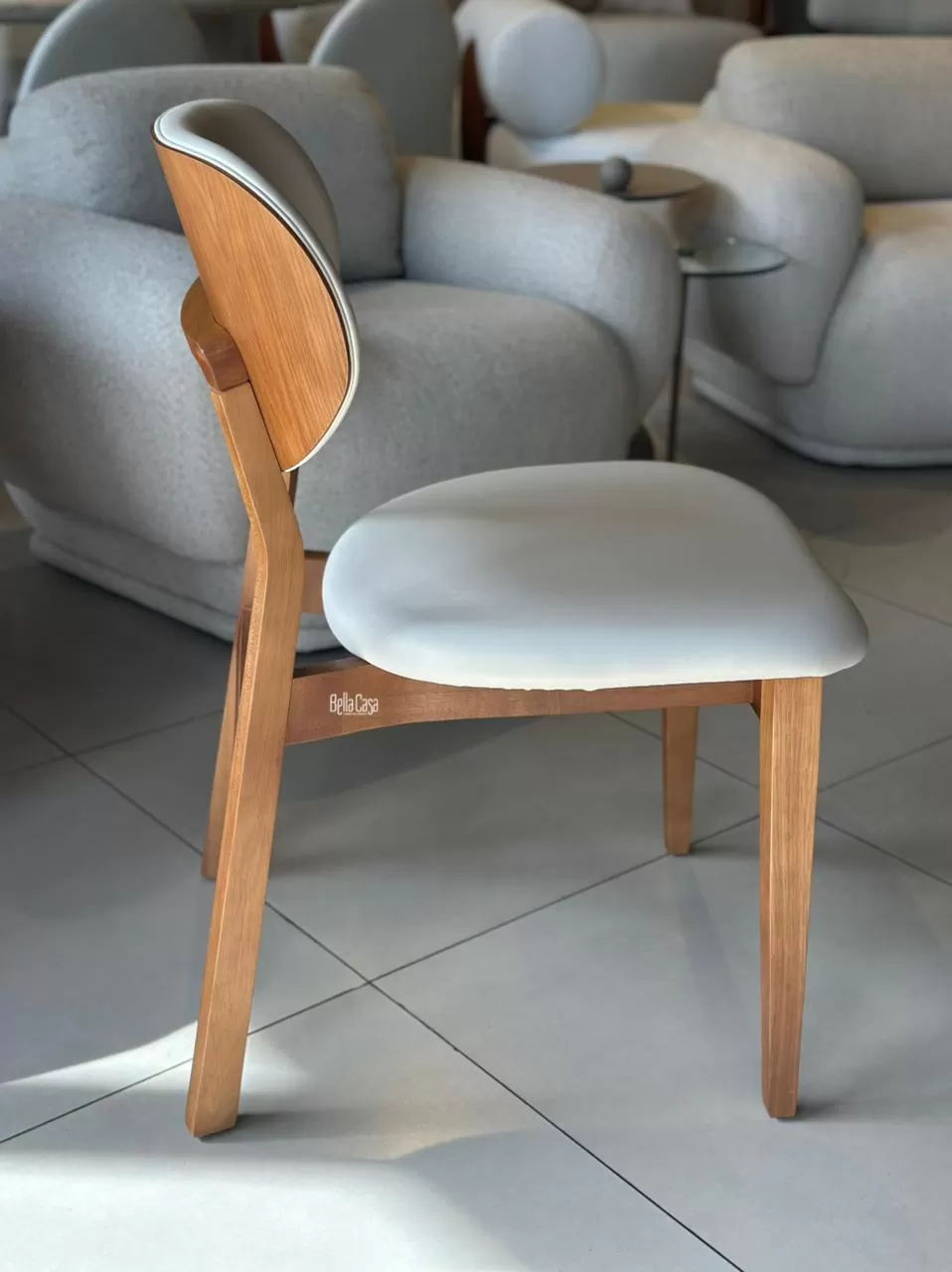 SILLA ADELE MADERA AMENDOA  - Vista 2