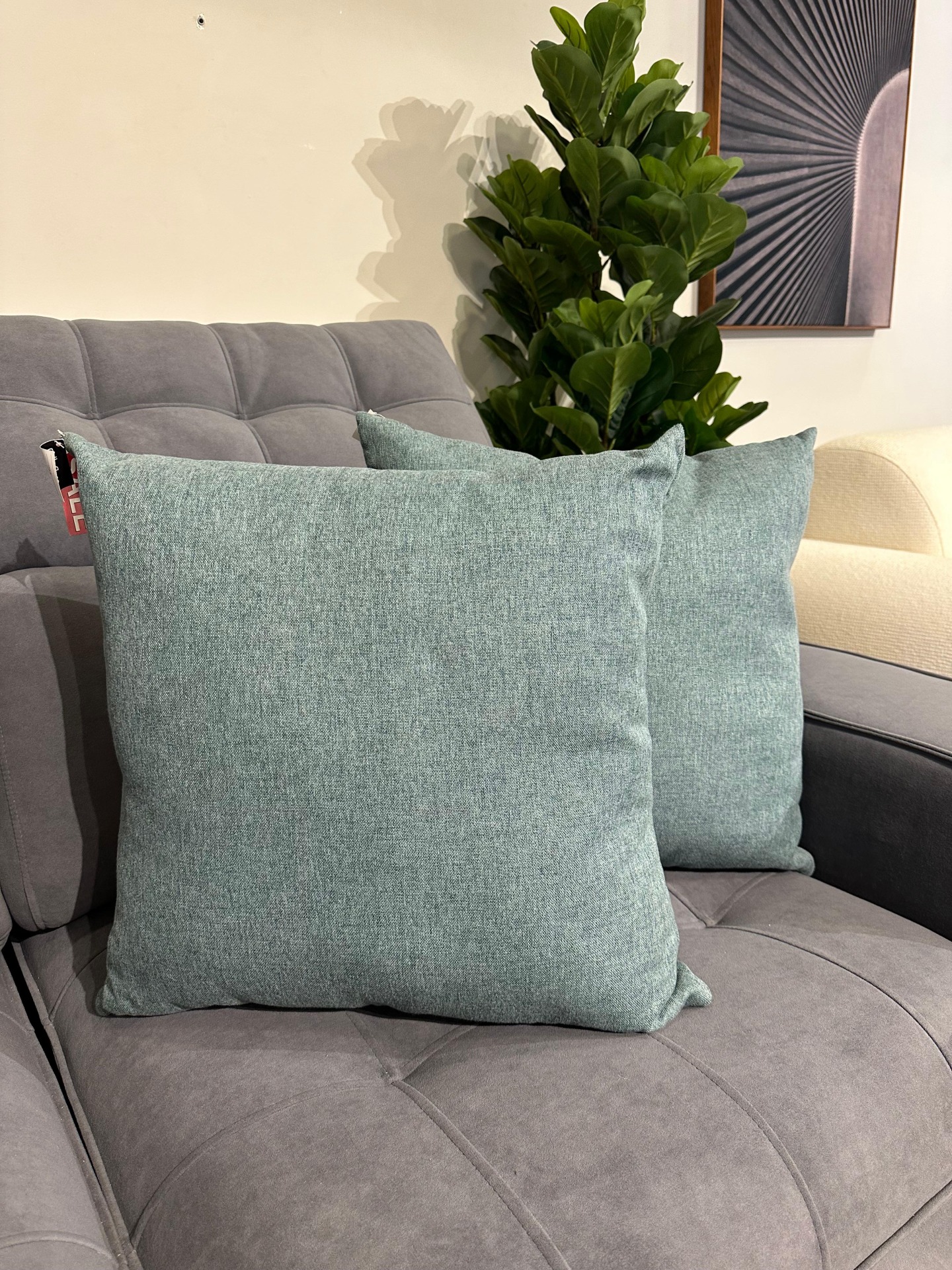 ALMOHADA DECORATIVA 50X50 TELA LINO  - Vista 2