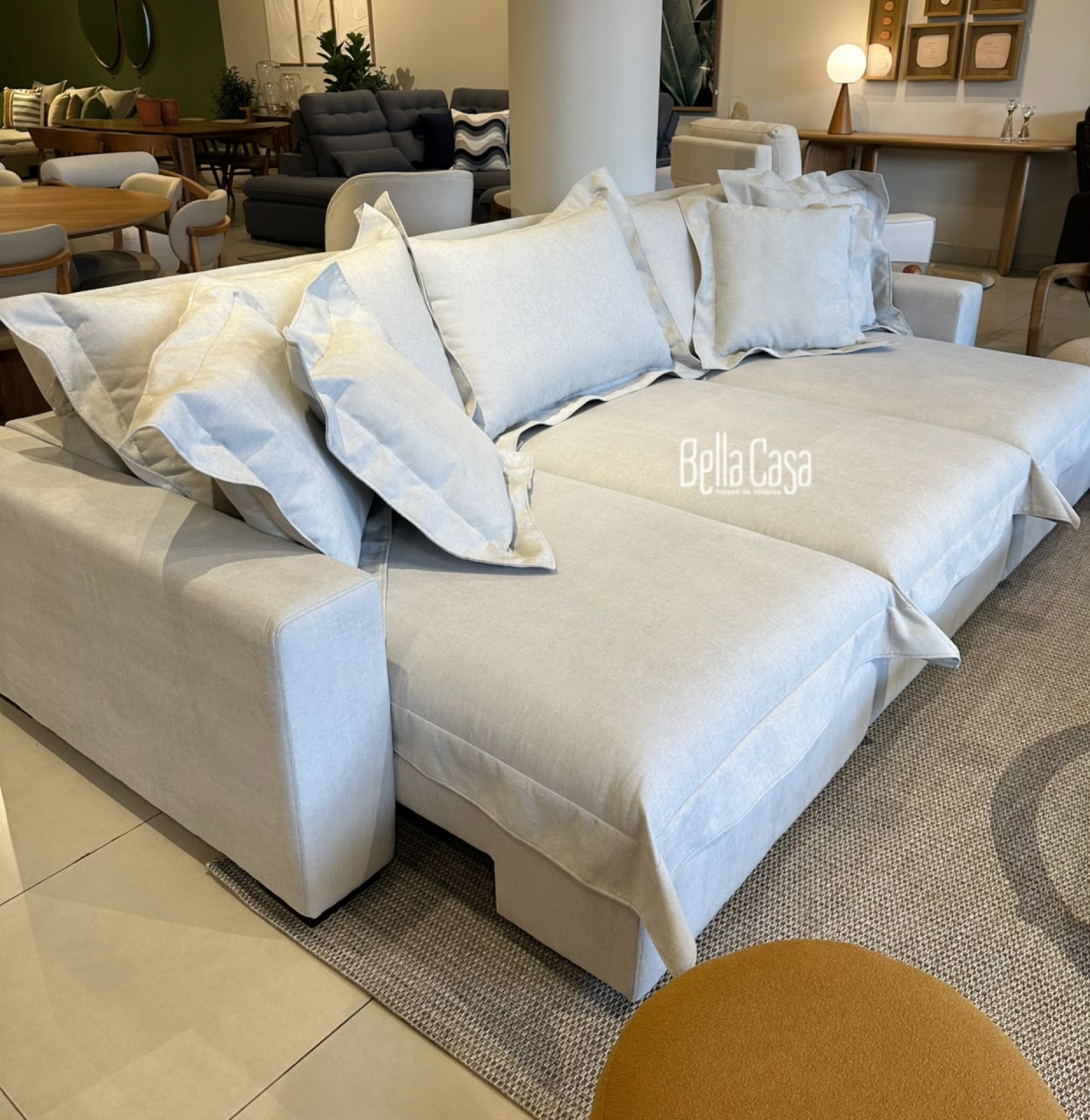SOFÁ MONACO C/ 3,00 RETRAC. Y RECLIN. TELA LINO